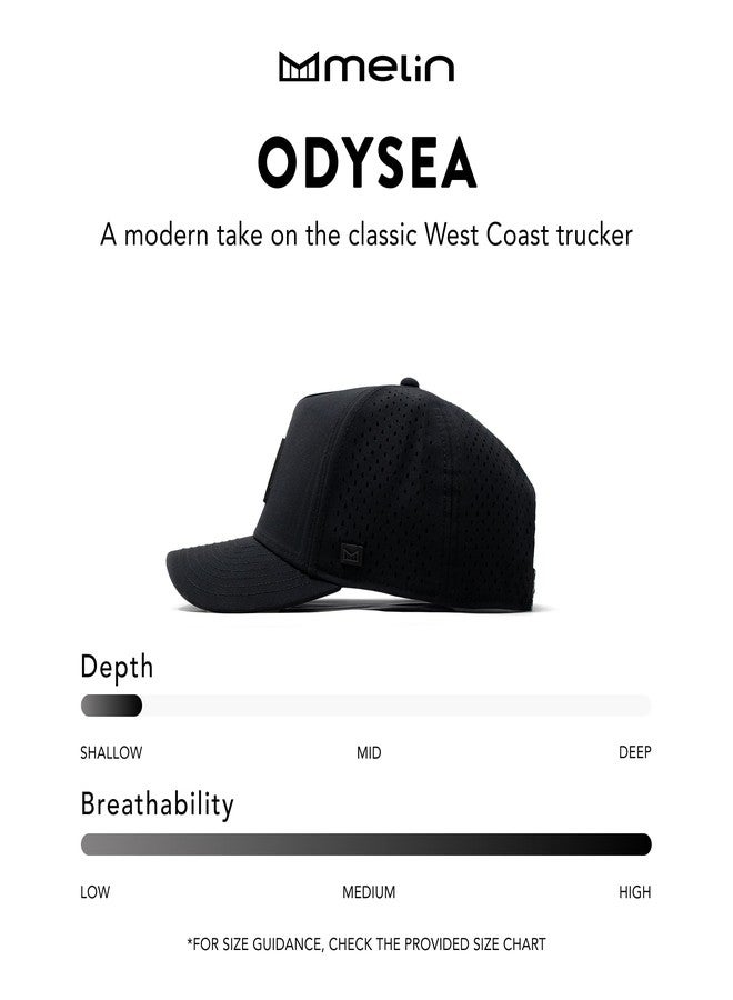 melin Odysea Stacked Hydro, Black Camo, Men's Performance Snapback Hats, Water-Resistant Fitted Baseball Caps for Men & Women, Golf, Running, or Workout Hat, Medium-Large - Image 4
